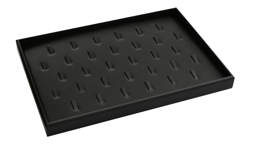 Tray set for rings RG32 black 340×30×230 mm